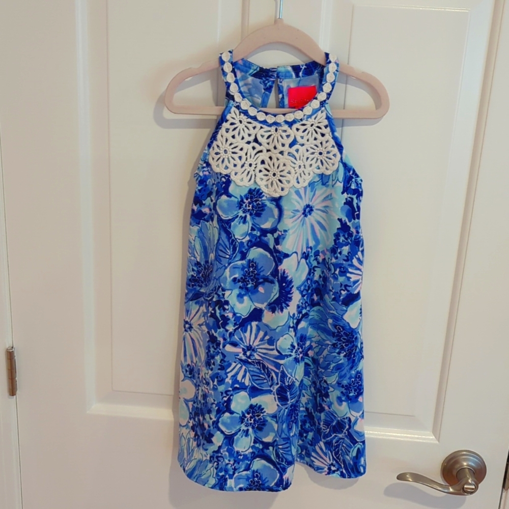 Girls Lilly Pulitzer Size 6 Blue Dress